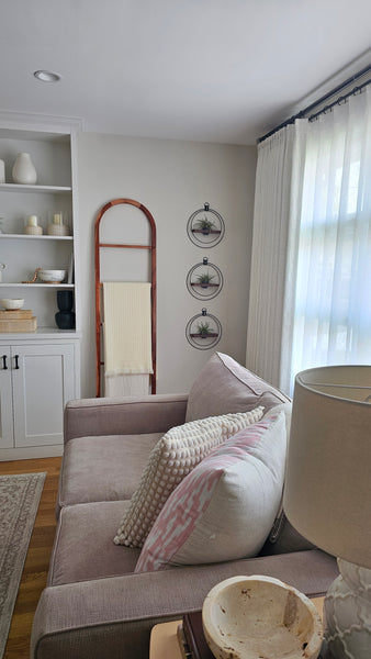plant-shelf-trio-dark-and-stormy-modern-livingroom-blanket-ladder-braidandwood
