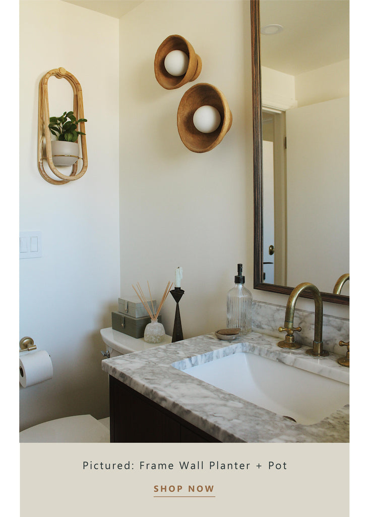 frame-wall-planter-styled-in-bathroom-powder-room-braidandwood